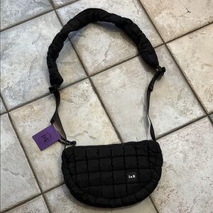 Iris and Rainbow Half Moon Puff bag NWT